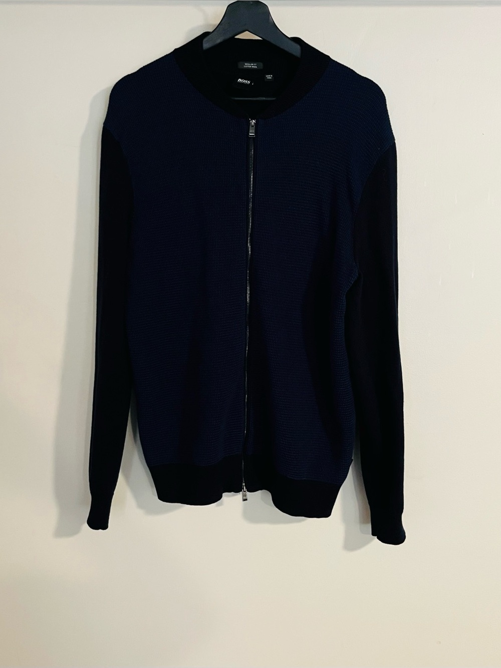 Hugo Boss Men’s Meraviglio Regular Fit Cotton Wool Cardigan Size L